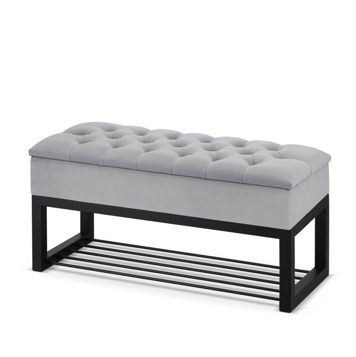 Siedzisko tapicerowane ze schowkiem