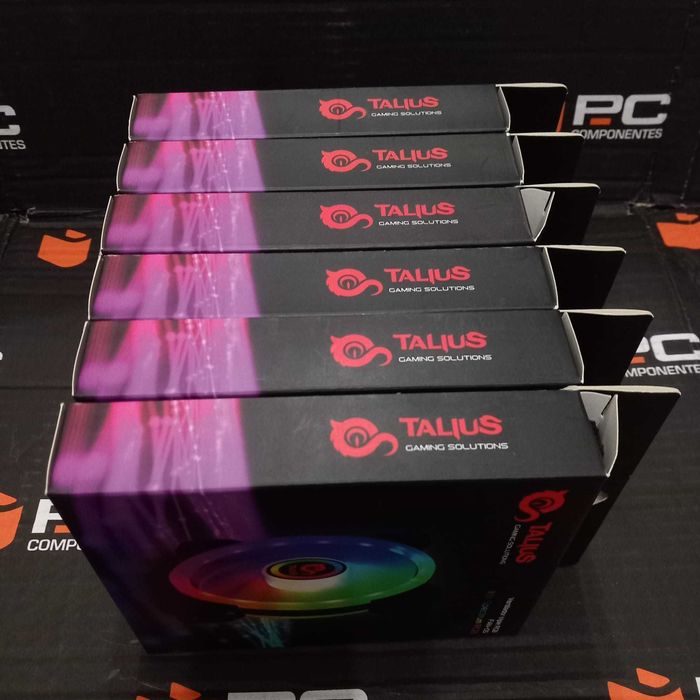 Pack de 6 Ventoinhas Talius Iris Spectrum RGB 120mm