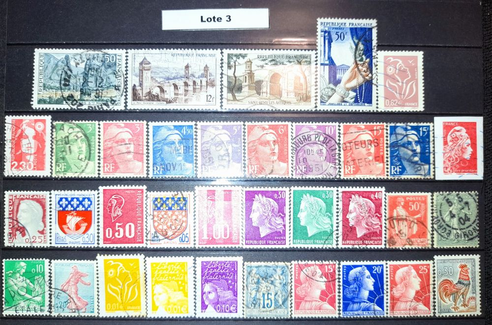 Vários Lotes - 35 Selos Reino Unido / França