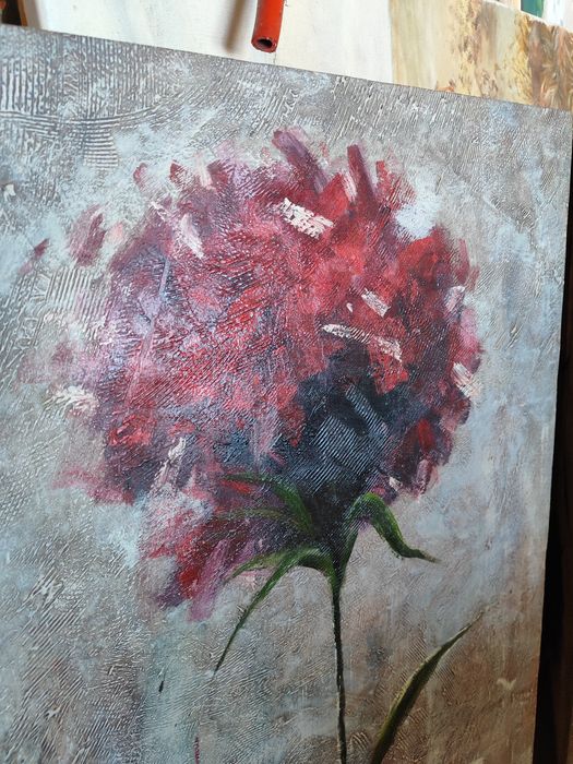 Dwa obrazy olejne 50/90.5cm