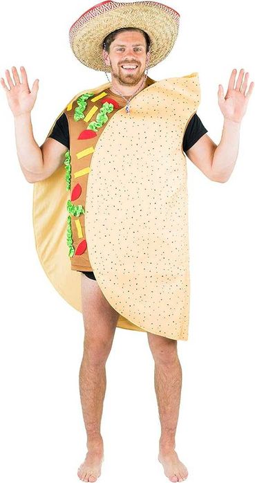 Przebranie tacos dla dorosłych Meksykański kostium r. uniwersalny C450