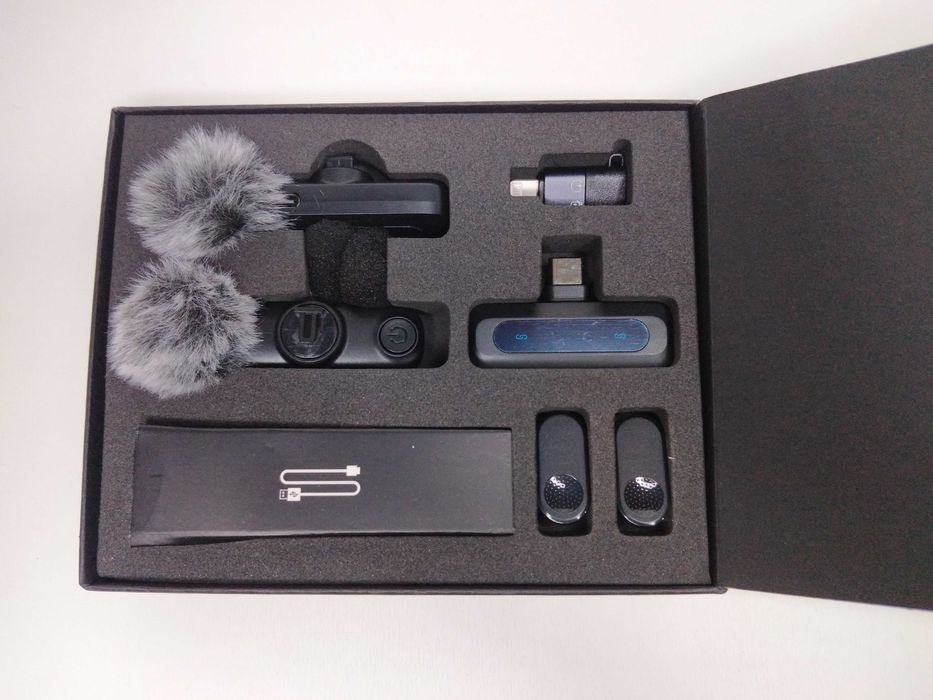 Mikrofon bezprzewodowy krawatowy USB-C+ ADAPTER do Iphone