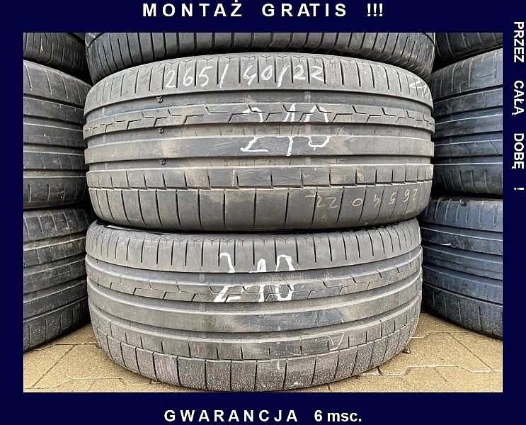 265/40/22 Continental Sport 6_6,5mm_2szt_(210)