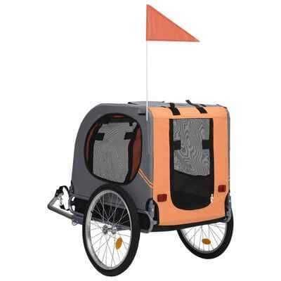 NOVO - Reboque de bicicletas laranja e cinzento
