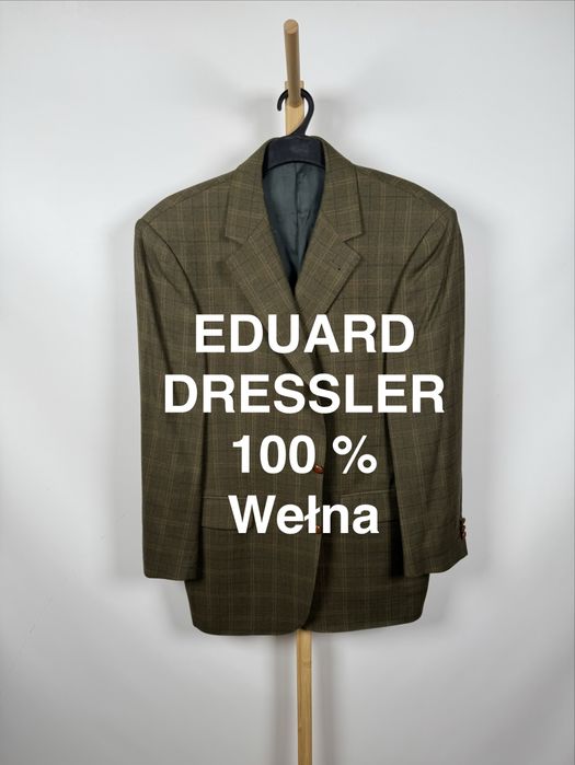Eduard Dressler wełniana marynarka khaki Super 120’s Fratelli Tallia di Delfino Barrie-s L