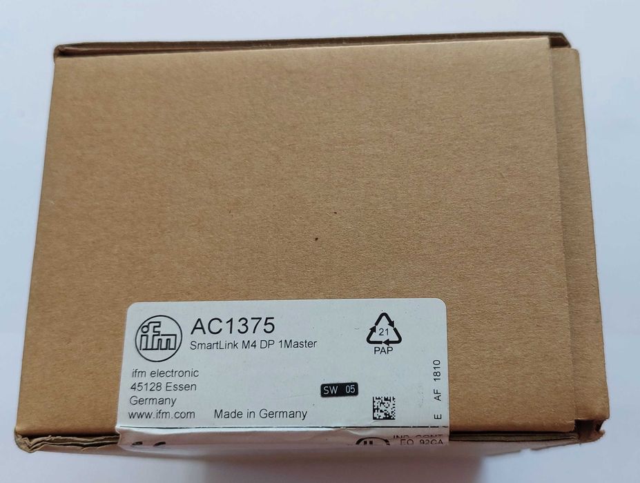 IFM Шлюз PROFIBUS DP AS-Interface
AC1375 SmartLink M4 DP 1Master новий