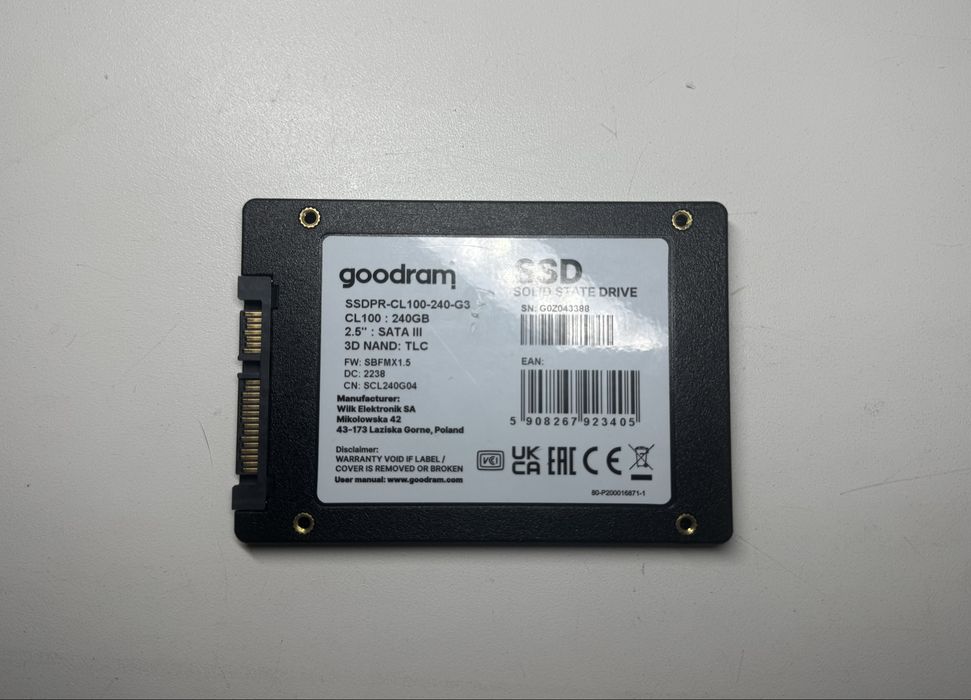 SSD goodram CL100 240GB gen.3