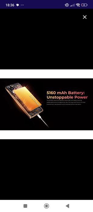 Smartphone hotwav note 16 pro space black