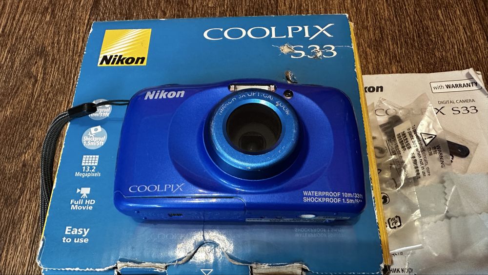 Підводний фотоапарат nikon coolpix s33