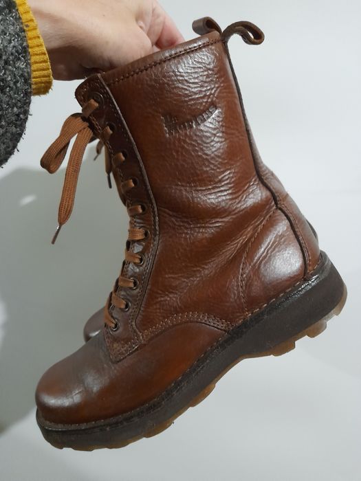 Dr.Martens Eyelet Boot Tan Harvest Waxy шкіряні берці високі черевики