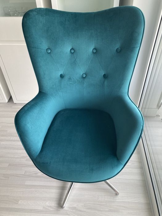 Fotel obrotowy, stan idealny + nowa poduszka