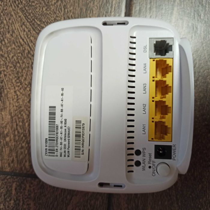 ADSL модем Wi-Fi Роутер ZTE ZXHN H108N Укртелеком: 150 грн