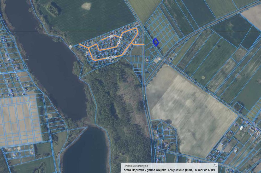 Działka budowlana Kicko gm. Stara Dąbrowa 1052 m2