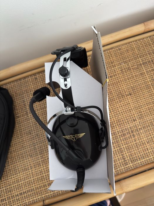 Headset Aviação Transair – NOVO (com caixa + bolsa)