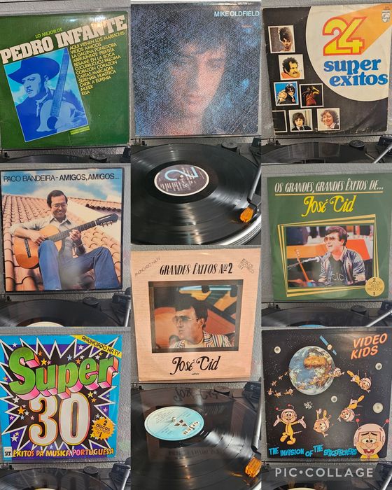 Varios discos de vinil para venda