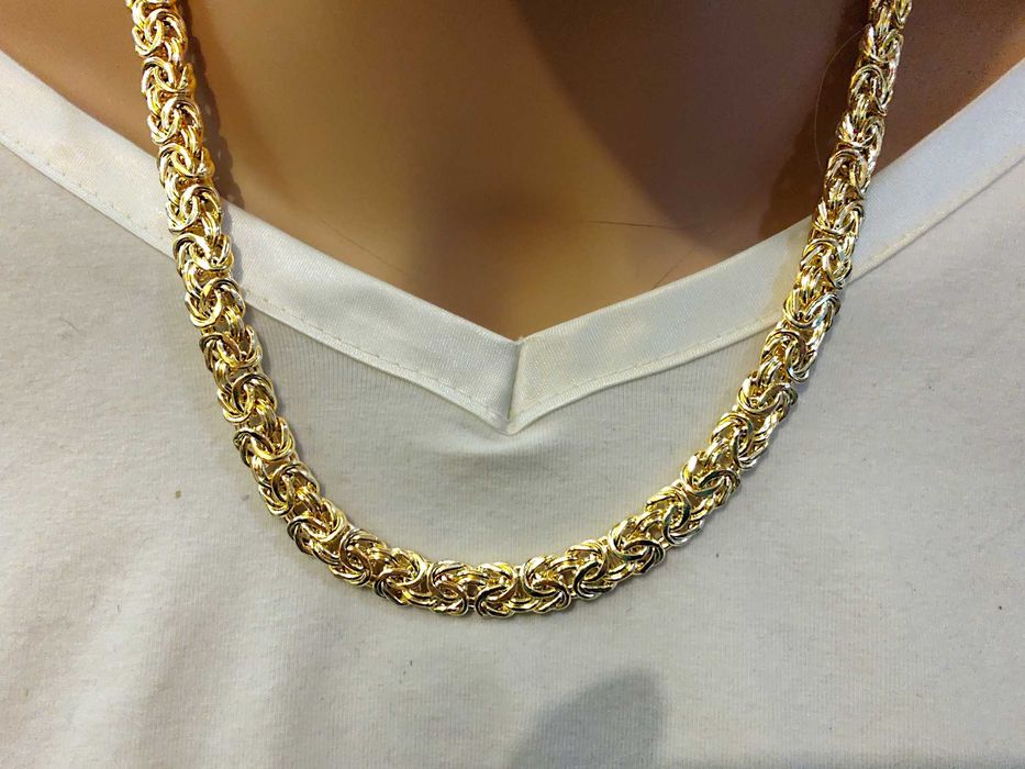 Łańcuszek/ kolia ze złota pr. 585, splot królewski Lombard Gorzów