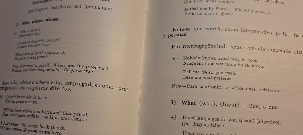 Compêndio Gramática de inglês de 1966