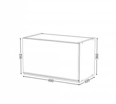 Szafka wisząca FREDDI  biały połysk