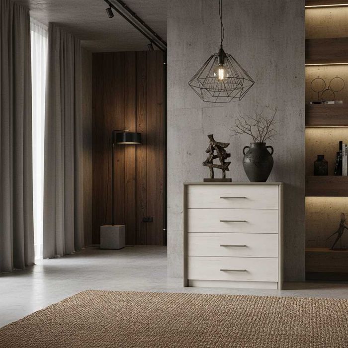 Комод Сара 80 выполненный в теплых оттенках натурального дерева