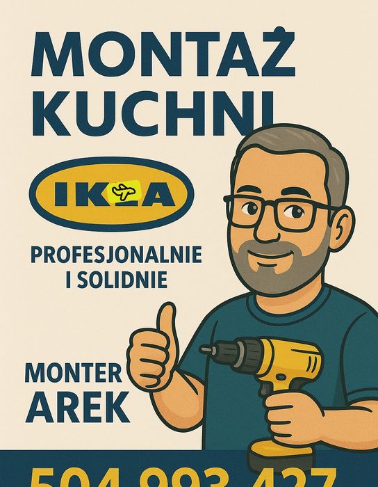 Montaż kuchni IKEA pax krótkie terminy atrakcyjne ceny Mazowieckie l