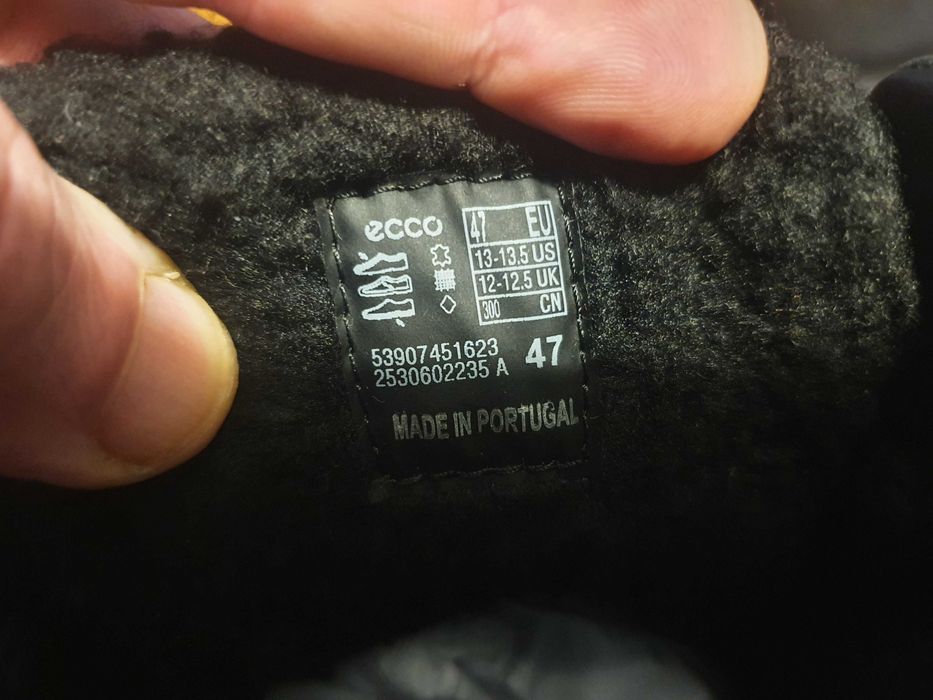 Buty zimowe ECCO Bypath Tred ocieplane skórzane 47 EU 30 CM