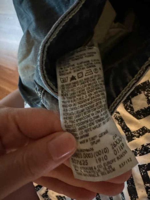 Jeansy biodrówki vintage y2k proste nogawki levi’s xs