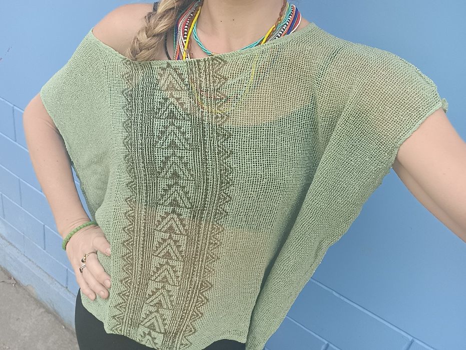 Top siatka etno narzutka