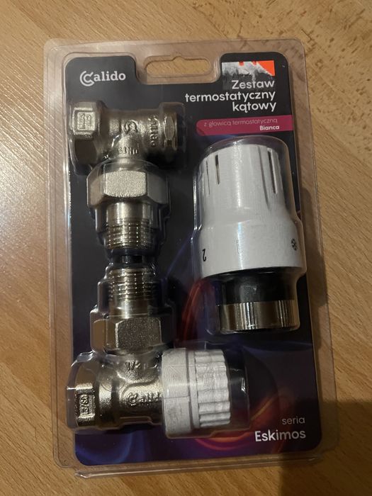 Zestaw termostatyczny kątowy