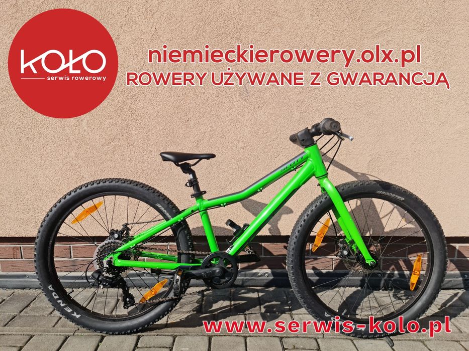 Rower dziecięcy SCOTT koła 24 SHIMANO aluminium rabat WYSYŁKA
