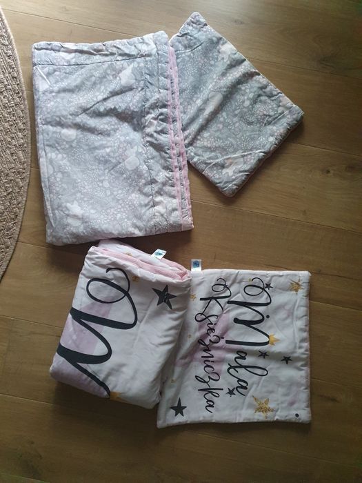 Dwa komplety pościeli do łóżeczka. Handmade.