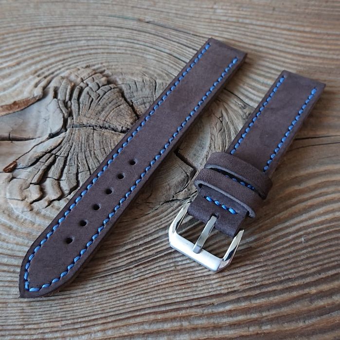 Pasek do zegarka 18 mm ręcznie robiony skóra naturalna handmade