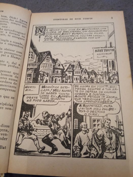 Livro Juvenil" Aventuras de Dick Turpin" Anos 70