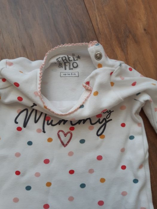 Śpioszek pajacyk dla dziewczynki pow.3 miesiąca