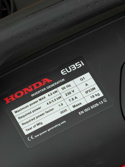 4 КВТ HONDA Инверторный генератор ХОНДА EU35i (3.5-4 кВт) 4квт инвертор экономичный бензогененатор электростанция 3.5квт