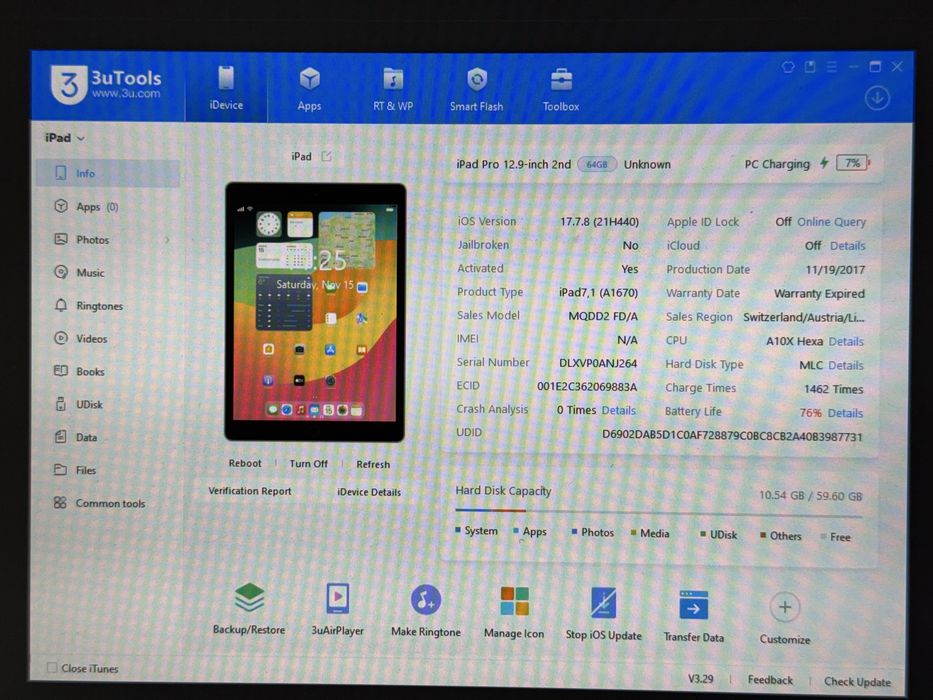 iPad Pro 12.9 2. gen. (A1670) - 64GB - faktura VAT 23%