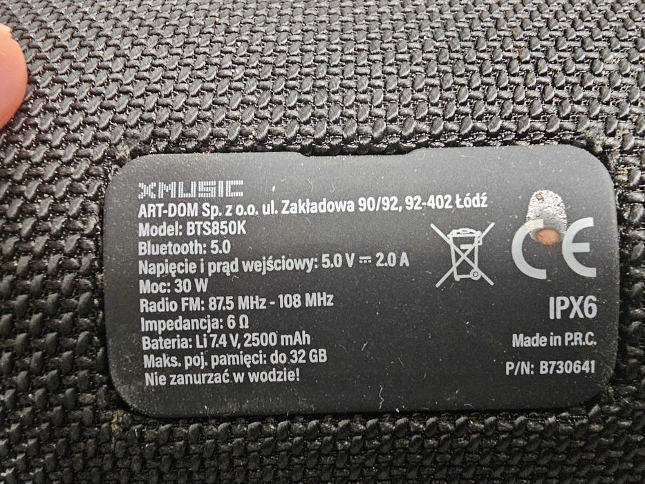 Głośnik Bluetooth XMusic BTS850K * Komis Madej Gorlice