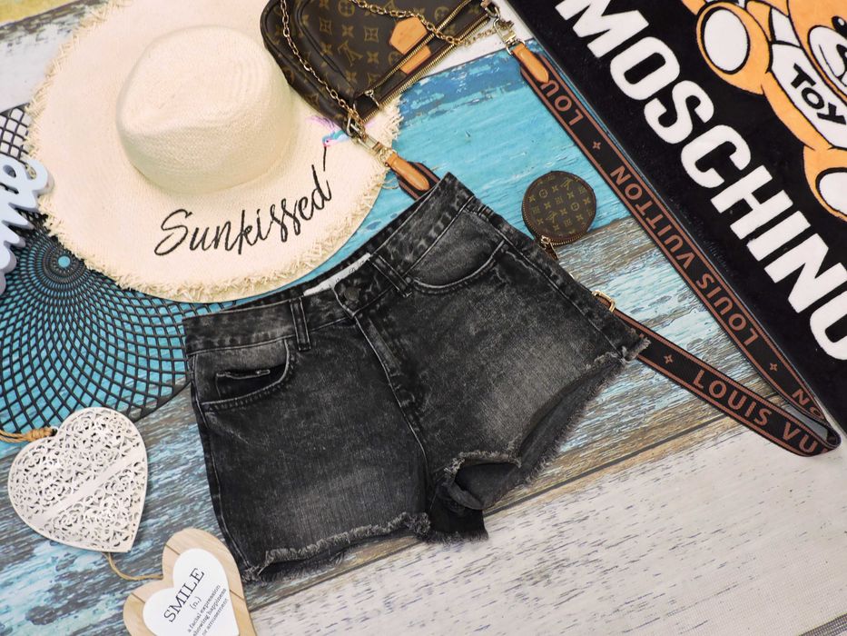 Denim Stylowe szorty jeans 38