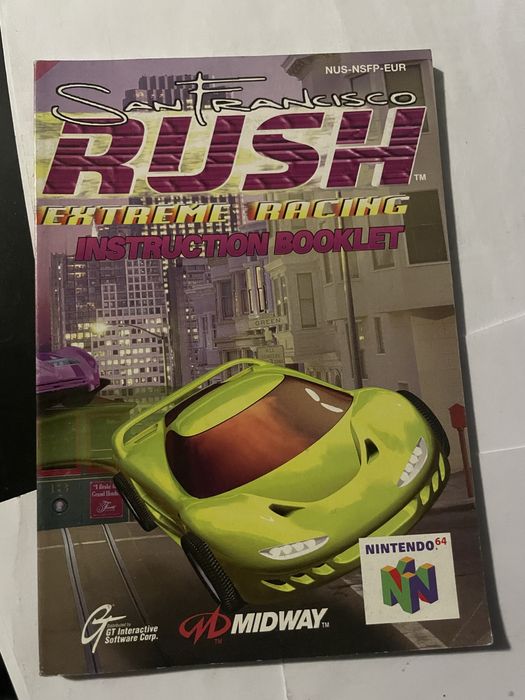 Manual jogo Nintendo 64 San Francisco Rush