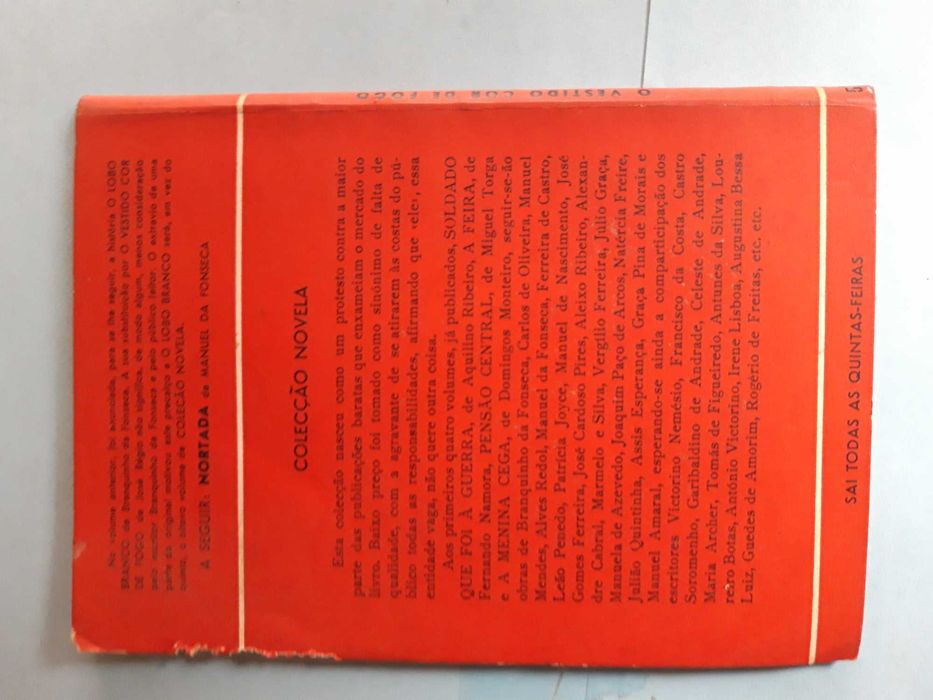 Livro REF esc - O Vestido cor de Fogo - José Régio