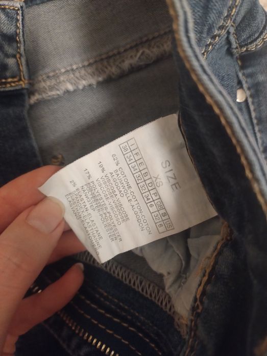 Jeansy rurki skinny dopasowane z wysokim stanem basic klasyczne przyle