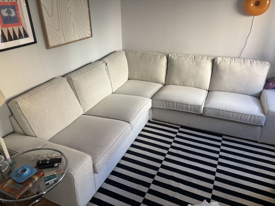 Sofá IKEA KIVIK de canto – Gunnared Bege – Excelente estado