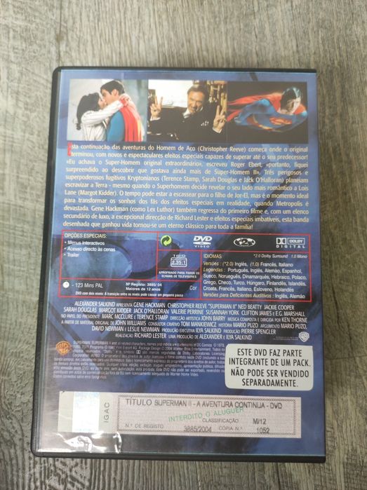 Coleção Super Homem (4 filmes com Cristopher Reeves)