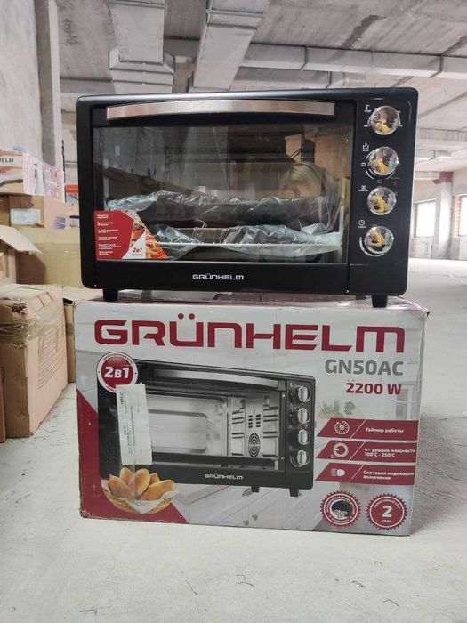 Электрическая печь с конвекцией - GN50AC, 50л, 2200 Вт GRUNHELM