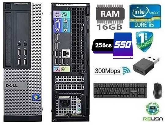 Pç DELL-3010SFF 3ªG|i5-3.2Ghz|16G|SSD240G+HDD320G|Wifi-2.4G|VGA/DP|W10