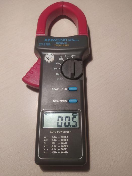 Кліщі електровимірювальні цифрові, клещи токоизмерительные Appa 39 MR