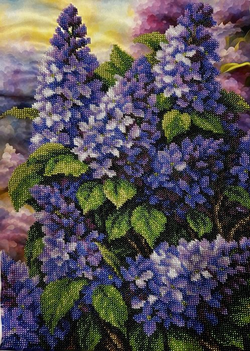 Картина бісером «Бузок»