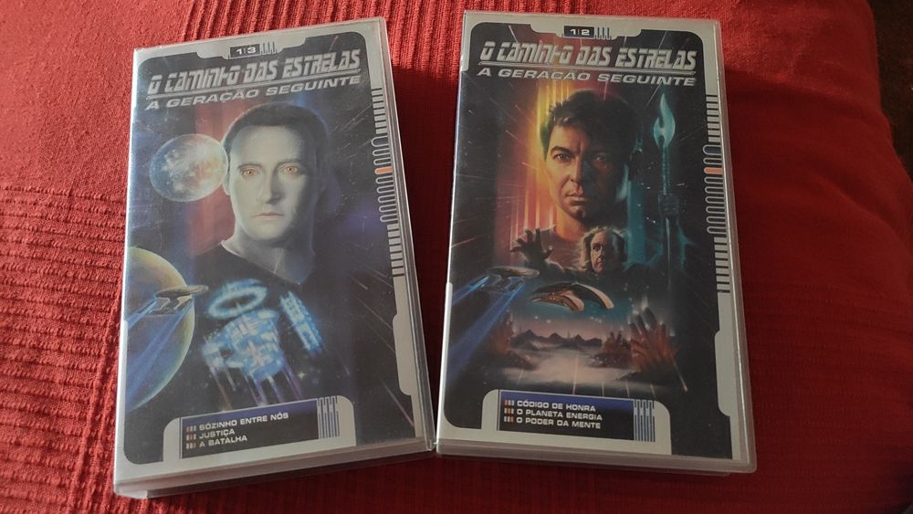 5 filmes Star Trek Caminho das Estrelas VHS Gerações Voyager Picard