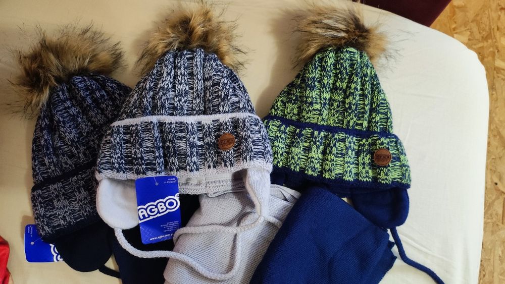 Шапка + шарф зимова 50/54 до 54 розміра