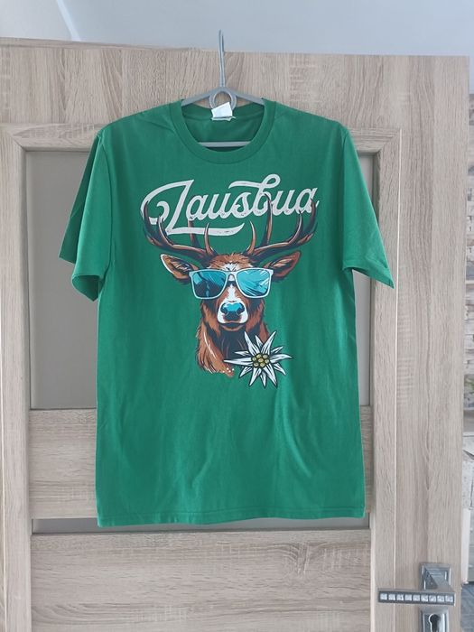 Zielona koszulka z nadrukiem