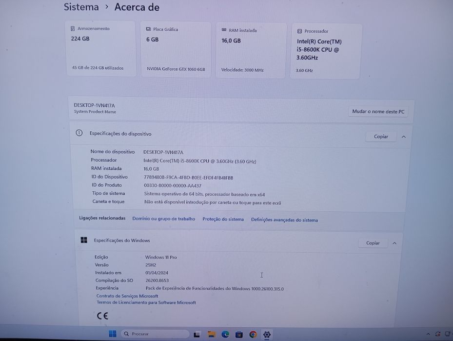 PC Gaming i5 8600k